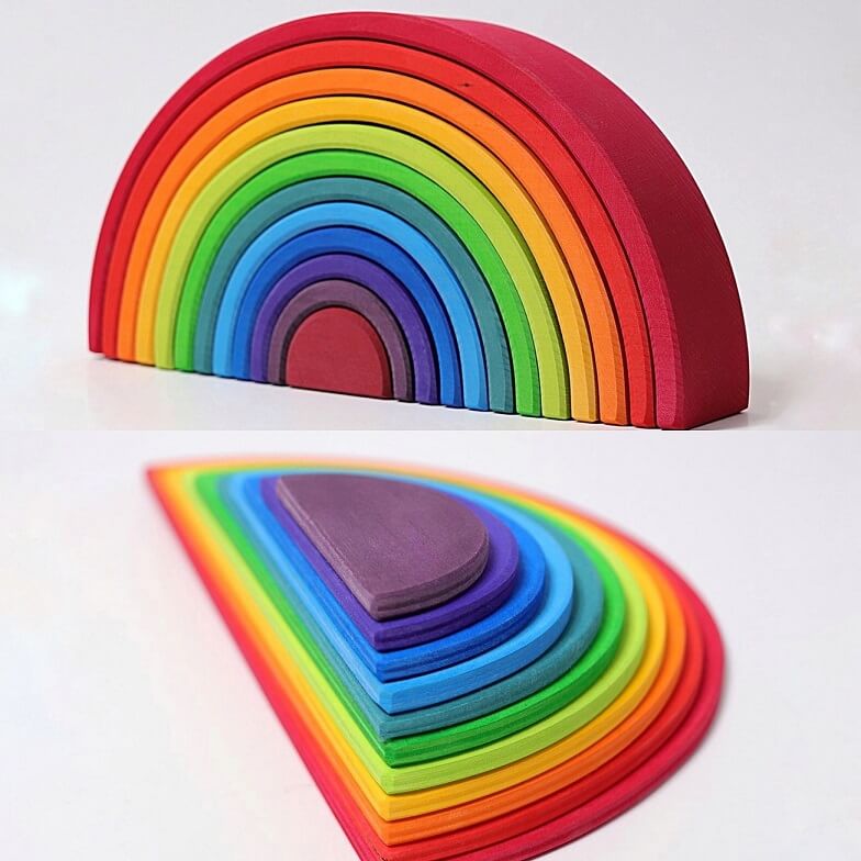 Bundle Large Rainbow & Semicircle Rainbow | Little Jordan Toys